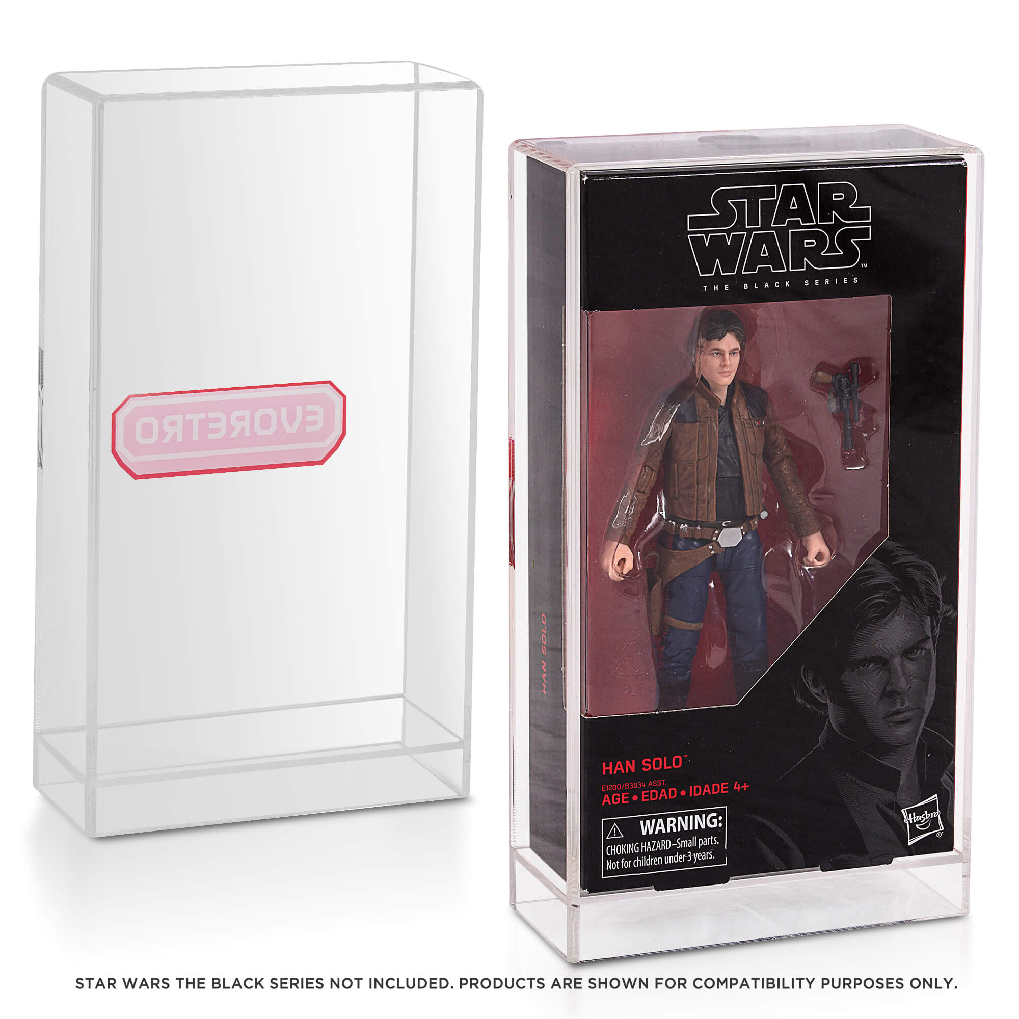 Star Wars Black series Clear Acrylic Display Case - Pack of 1