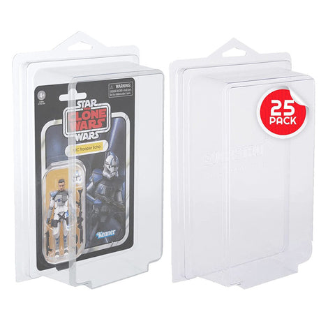 Star Wars & Gi-Joe 3.75 inch Carded Action Figures - Collectibles Blisters for Storage/Display  - PET Protector