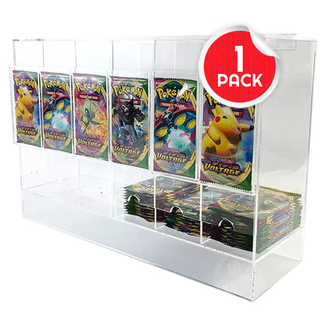 Card Dispenser Pokémon Booster Pack 6-Slot Acrylic Display Dispenser