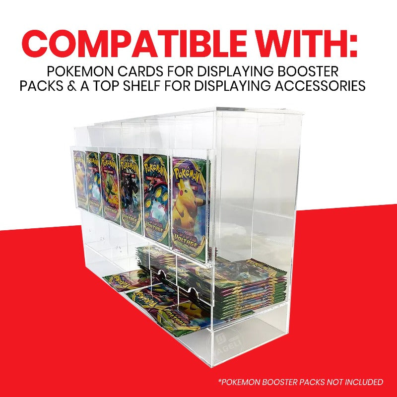 30% Deposit Pre-order Pokémon Booster Pack 6-Slot Acrylic Display Dispenser delivery End of June - EVORETRO Canada