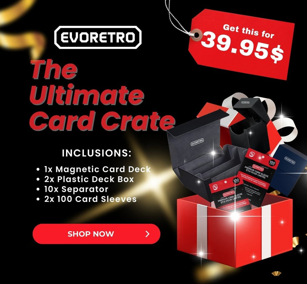 Protective box sleeve set for trading card and figure boxes – EVORETRO INCLUSIONS PRICE