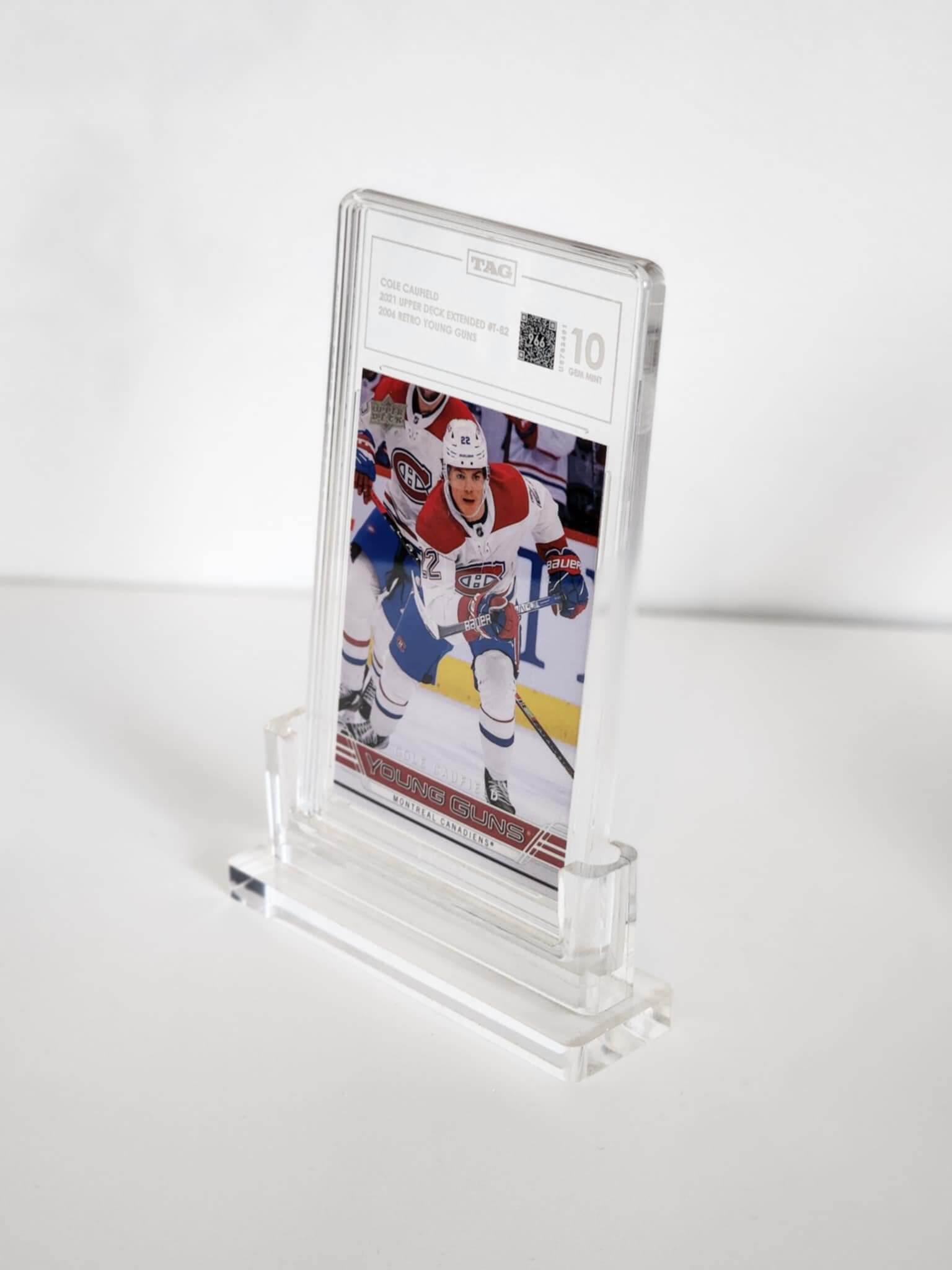 acrylic display case stand for graded card display slab holder