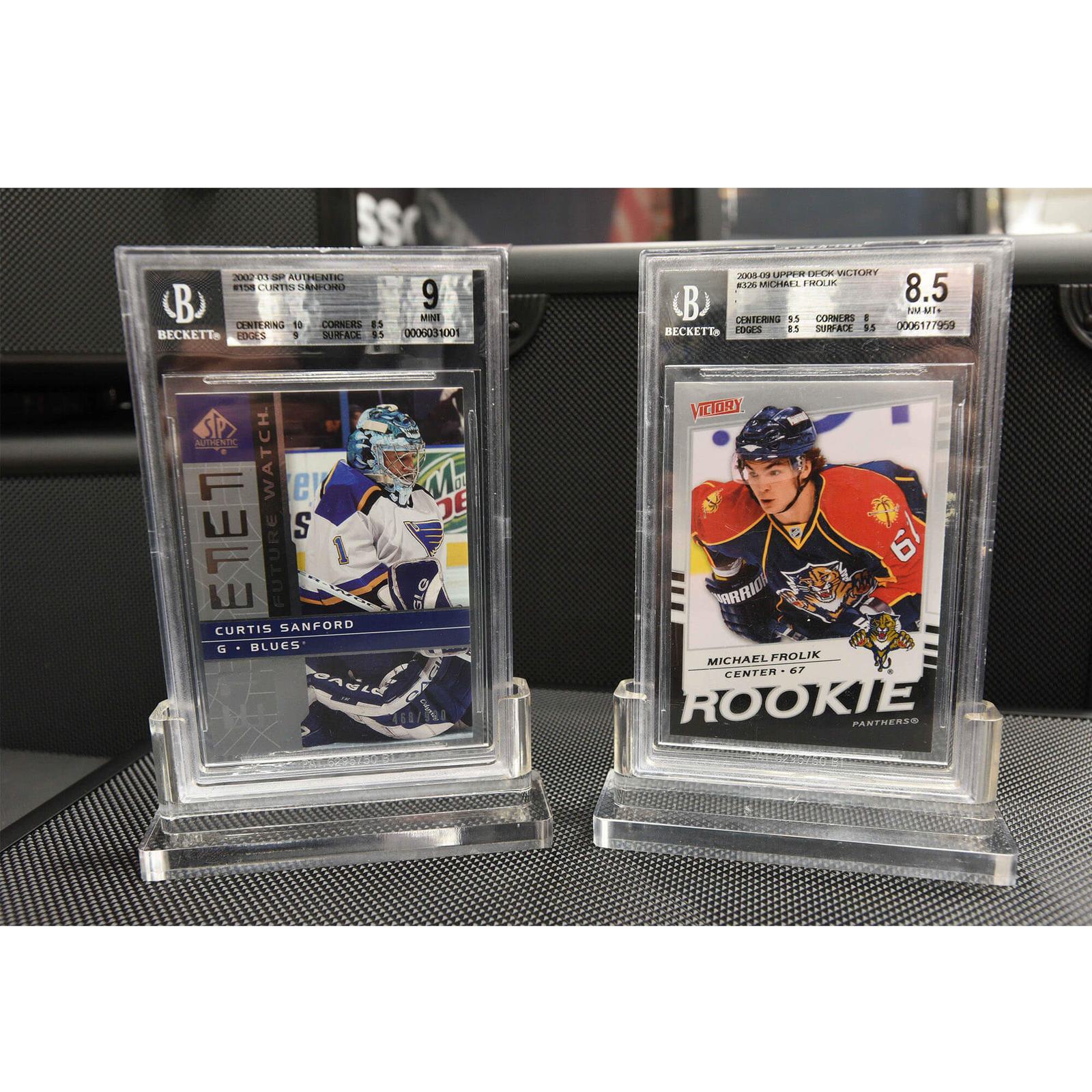 acrylic display case stand for graded card display slab holder