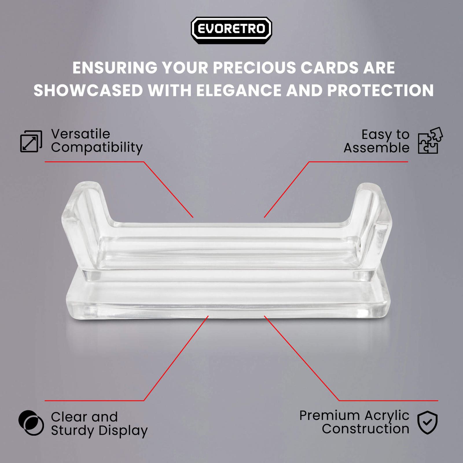 acrylic display case stand for graded card display slab holder