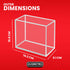 acrylic etb display case with magnetic lid