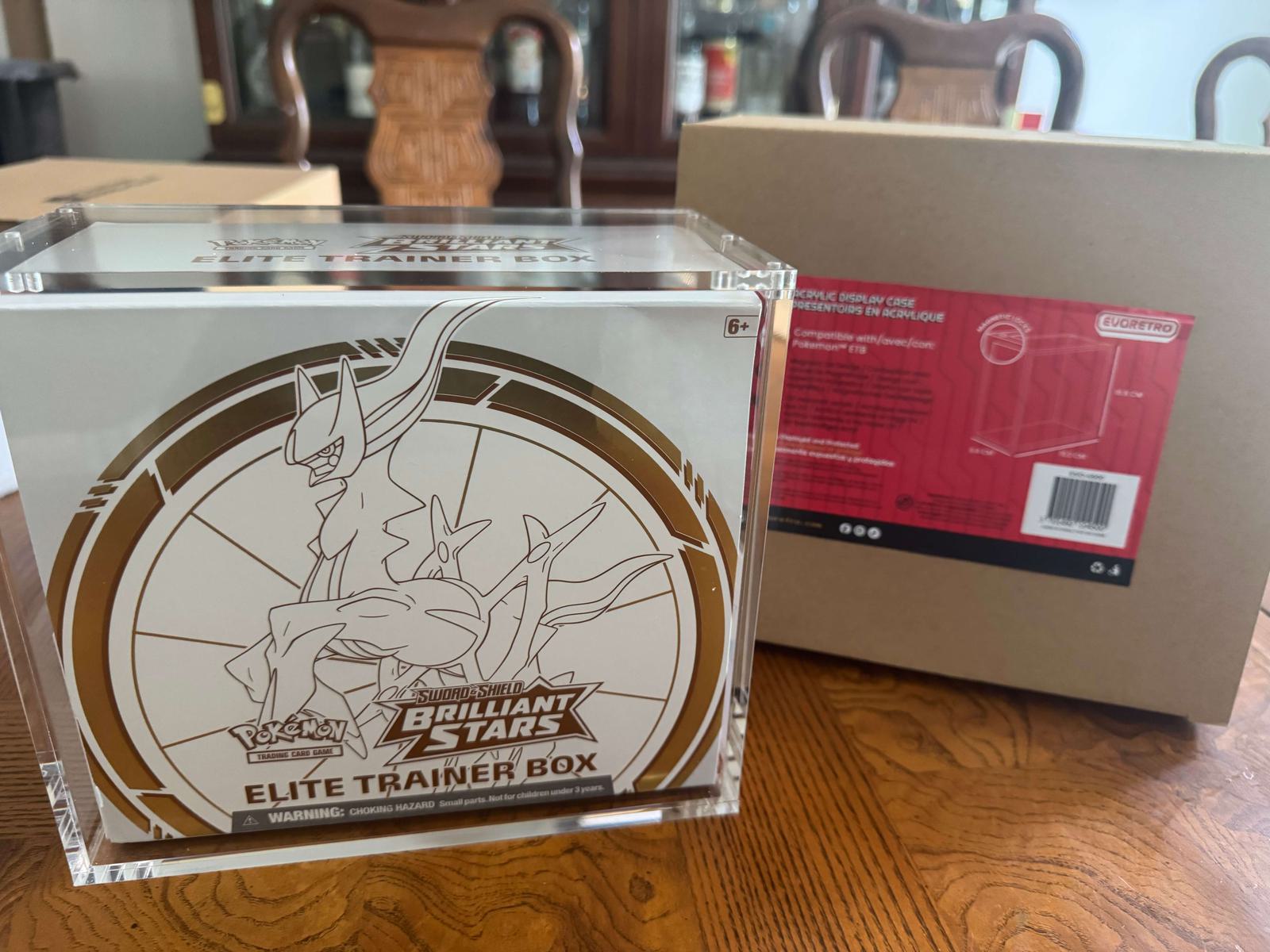 acrylic etb display case with magnetic lid