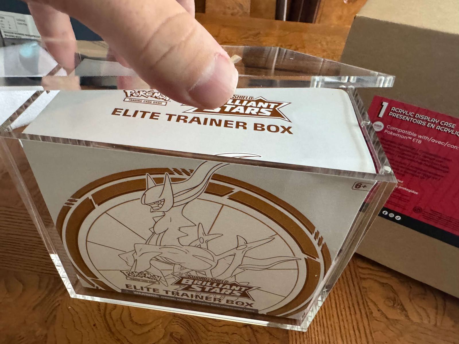 acrylic etb display case with magnetic lid