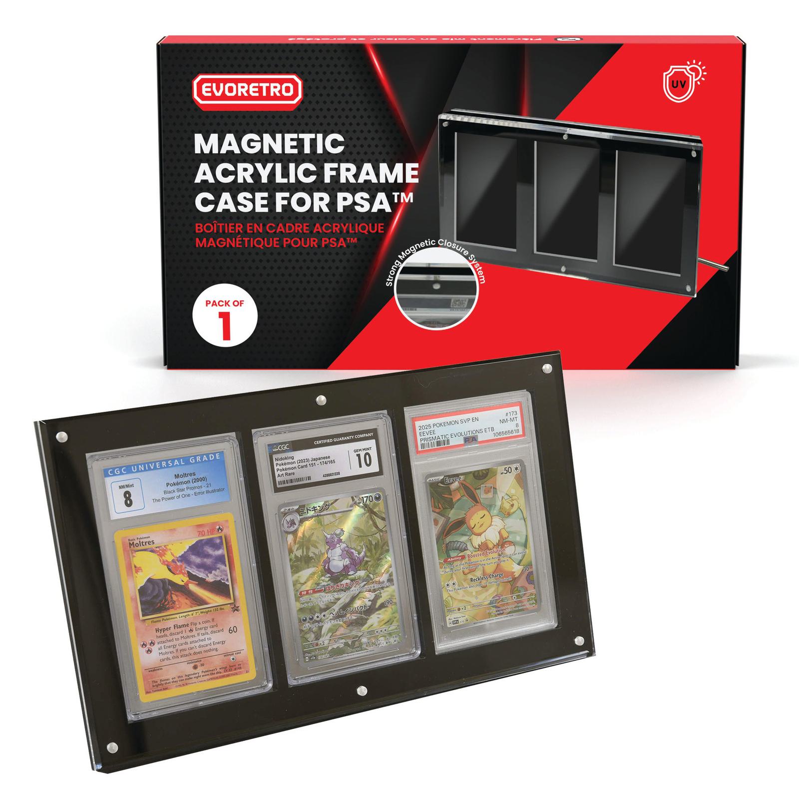 acrylic frame for psa 3 slots