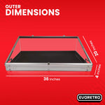 aluminum acrylic clear top display