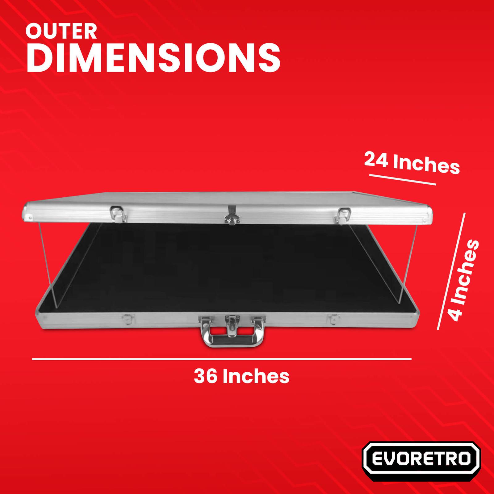 aluminum acrylic clear top display