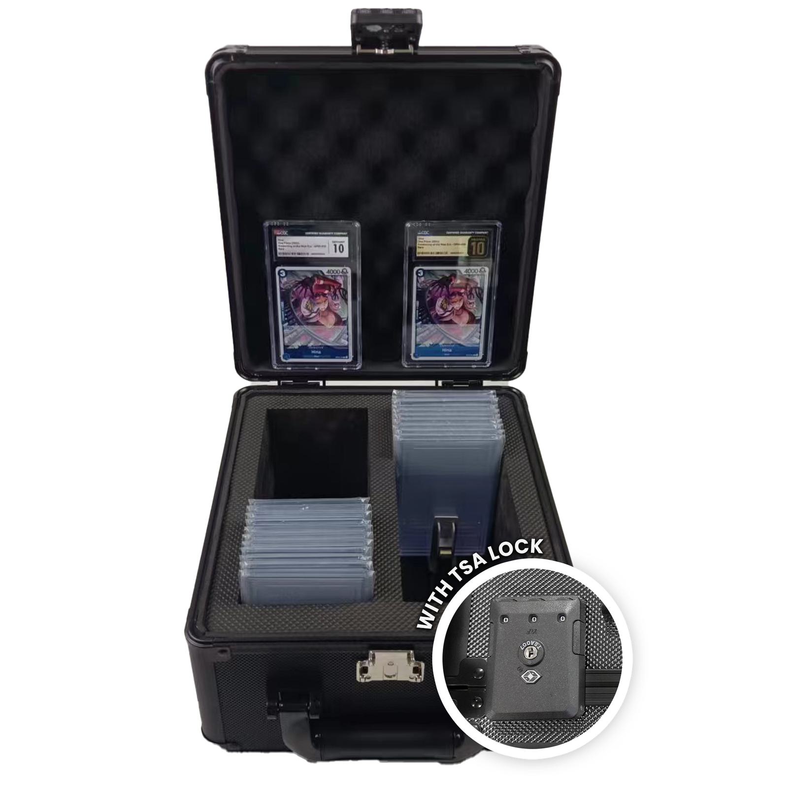 aluminum graded card storage box tsa lock