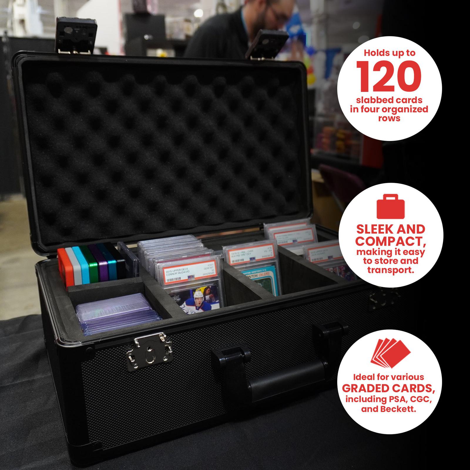 aluminum graded card storage box tsa lock