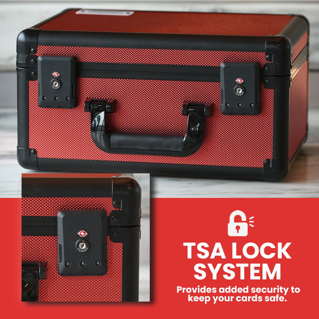 aluminum graded card storage box tsa lock