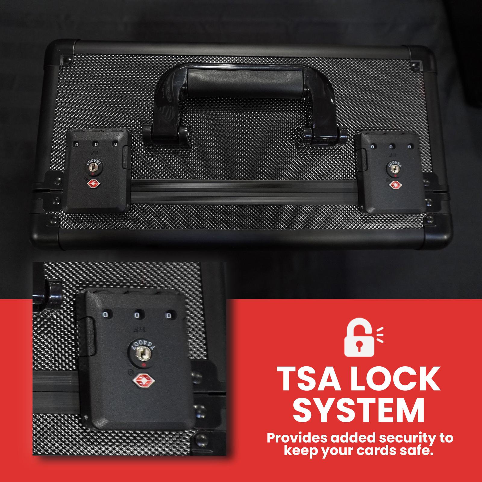 aluminum graded card storage box tsa lock