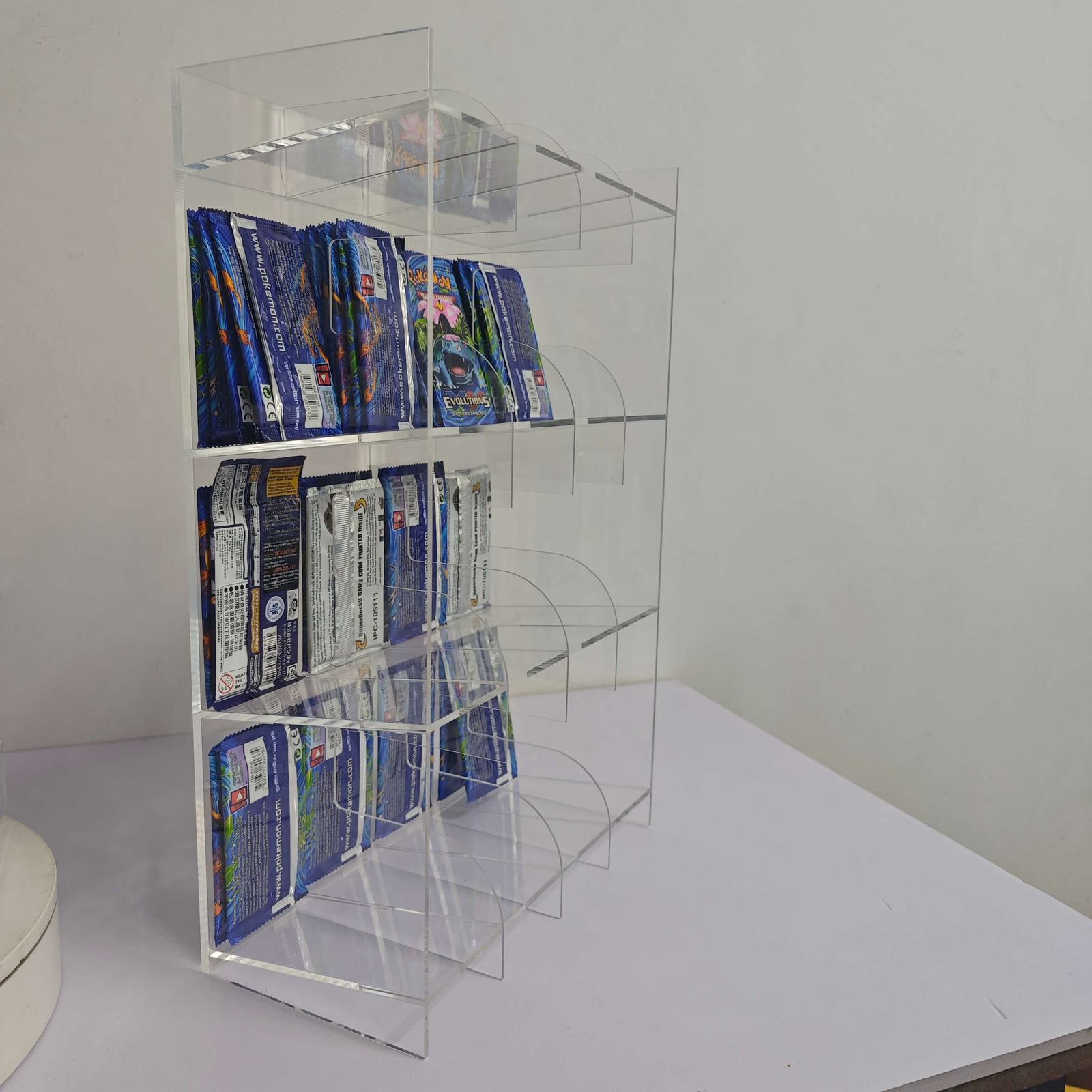 booster pack acrylic display stand