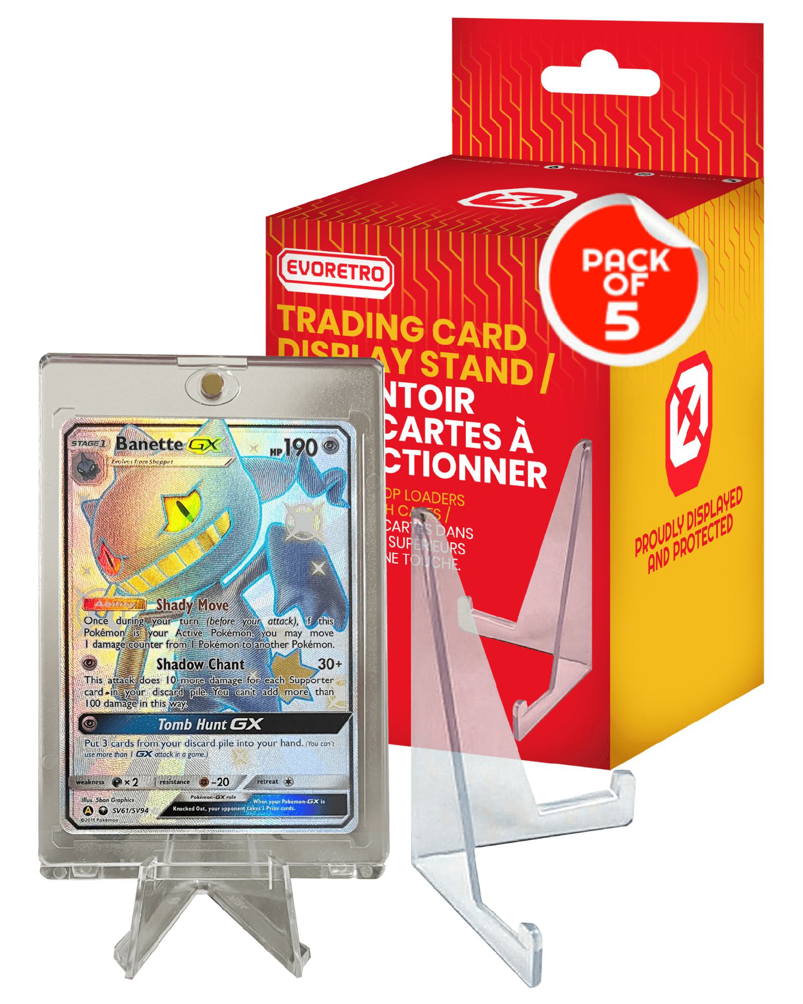 clear display stand for trading game cards