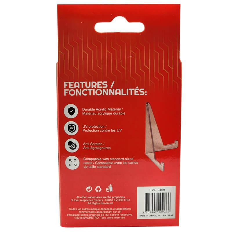 clear display stand for trading game cards