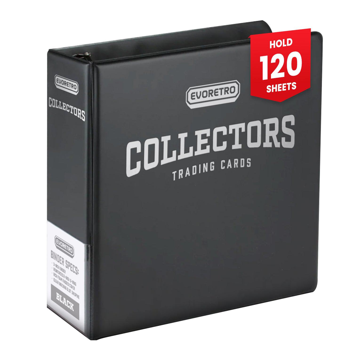 EVORETRO 3-Inch Trading Card Ring Binder | Collector Album Black EVORETRO Canada EVORETRO 3-Inch Trading Card Ring Binder | Collector Album Black EVORETRO Canada