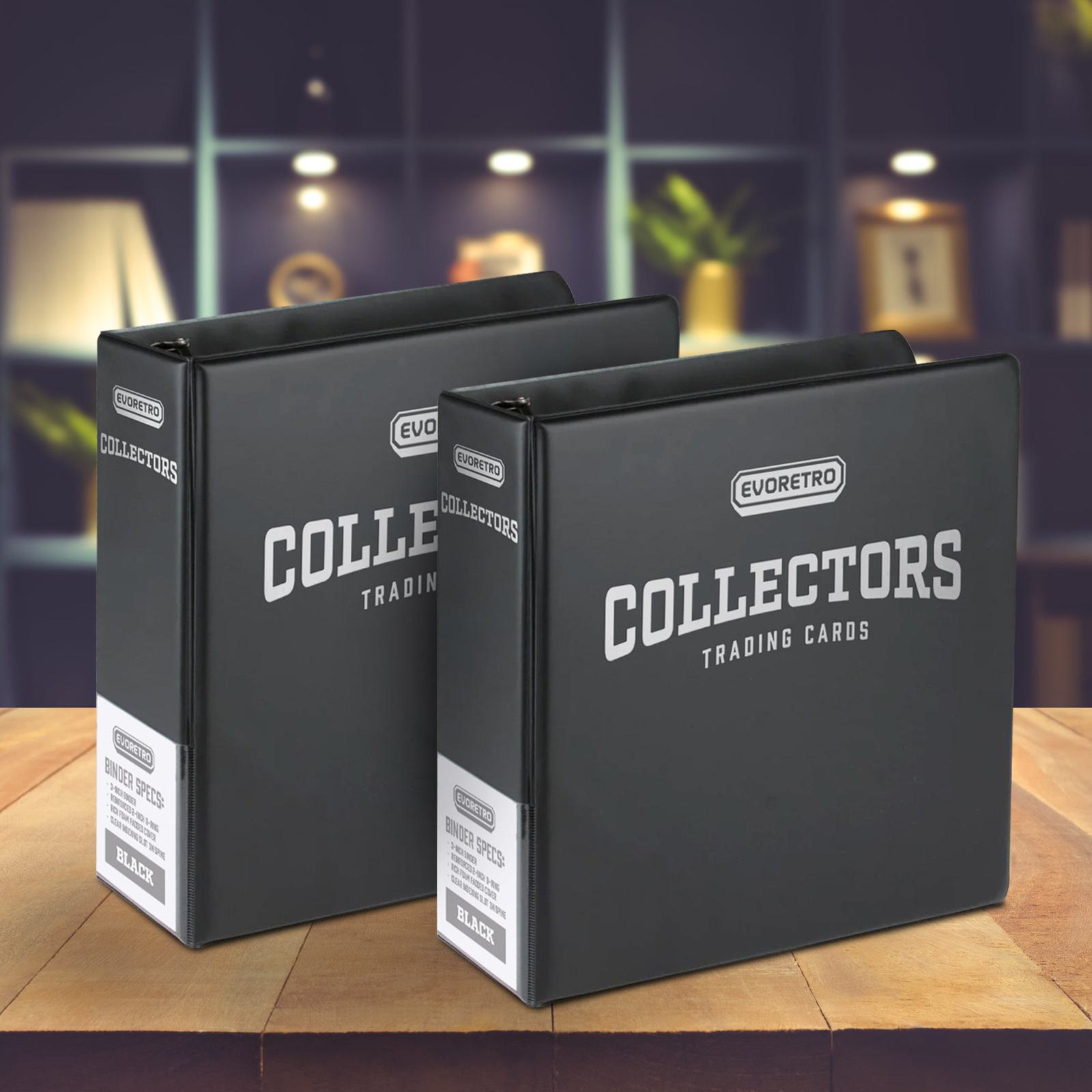 EVORETRO classeur à anneaux de 3 po pour cartes à collectionner | Album de collection noir