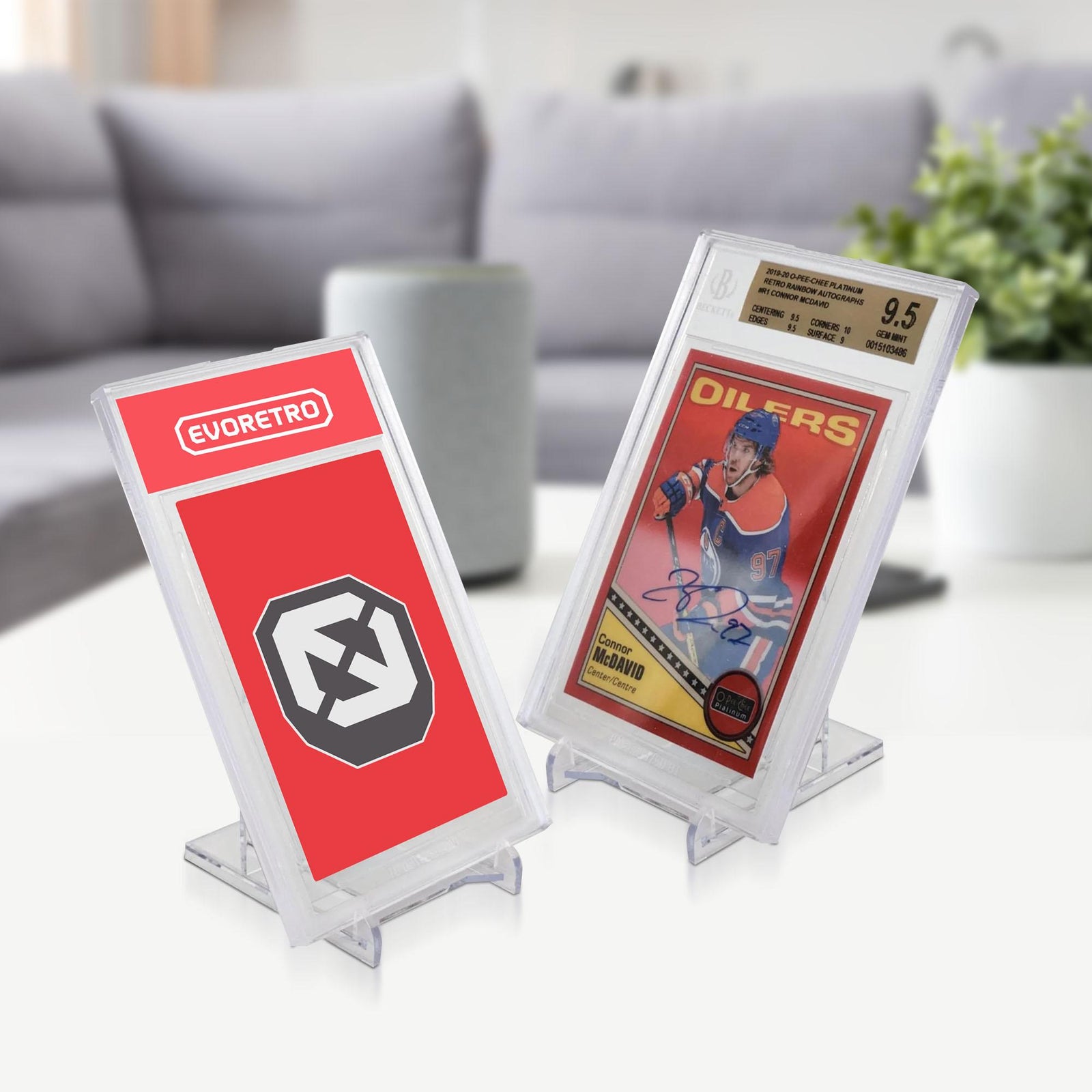 EVORETRO Acrylic Ajustable Stand for Graded Card | Slab Holder Loose