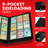 EVORETRO 9-Pocket Zip-Up Trading Card Zipper Binder for 360 cards