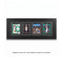 EVORETRO 4-slot wooden display frame for magnetic card holders showcase frame for sports and trading cards