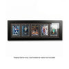 EVORETRO 5-slot wooden display frame for magnetic card holders collector display frame for trading cards