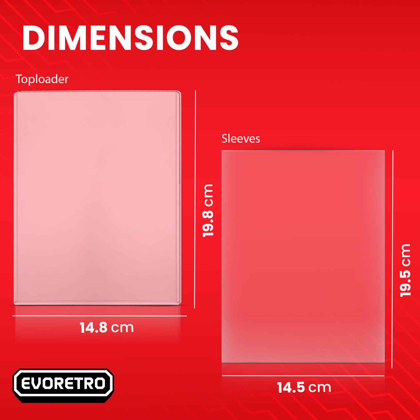 Jumbo Toploader & Sleeves Bundle – 35pt (10 Toploaders + 10 Sleeves)