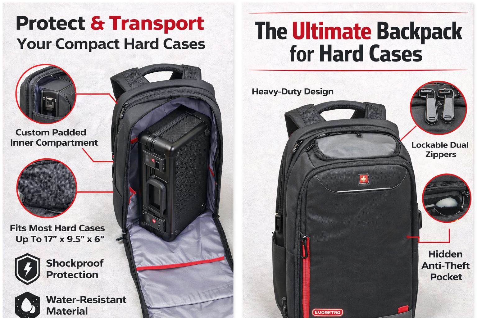 backpack grading case bundle