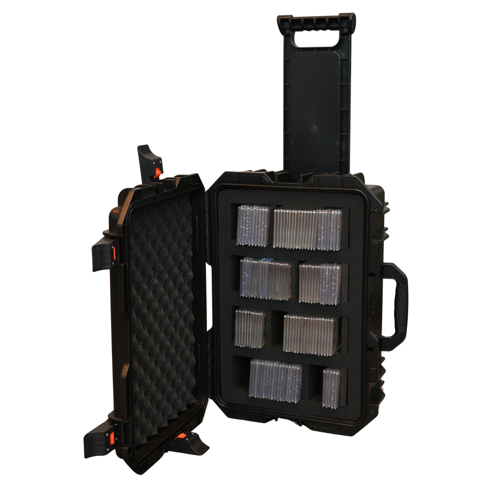 EVORETRO Travel Roller Case for Graded Cards – 4-Row Heavy-Duty Build