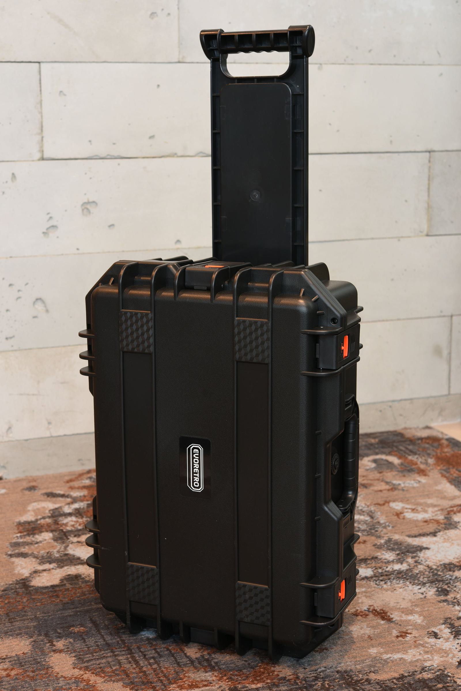 EVORETRO Travel Roller Case for Graded Cards – 4-Row Heavy-Duty Build