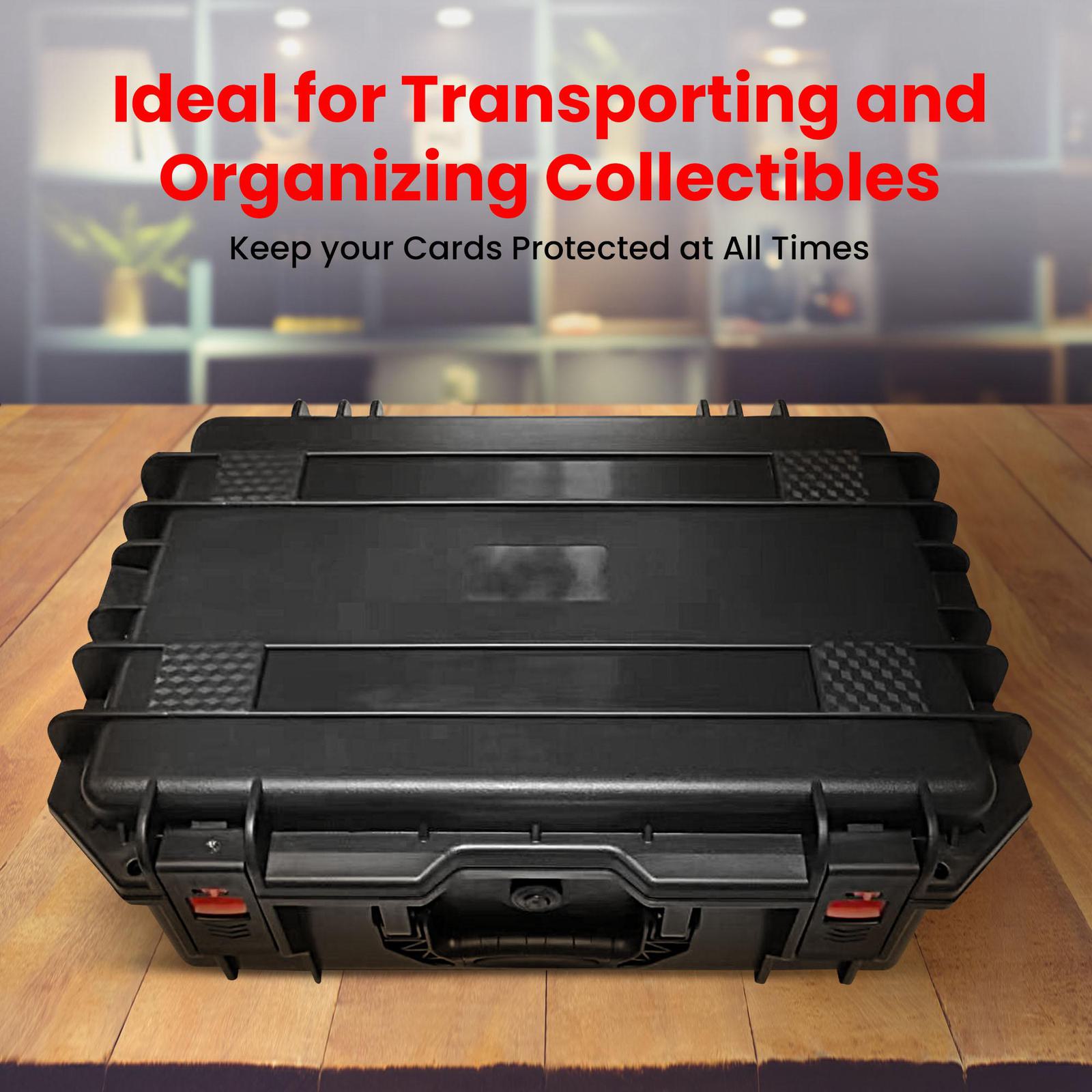 EVORETRO Travel Roller Case for Graded Cards – 4-Row Heavy-Duty Build