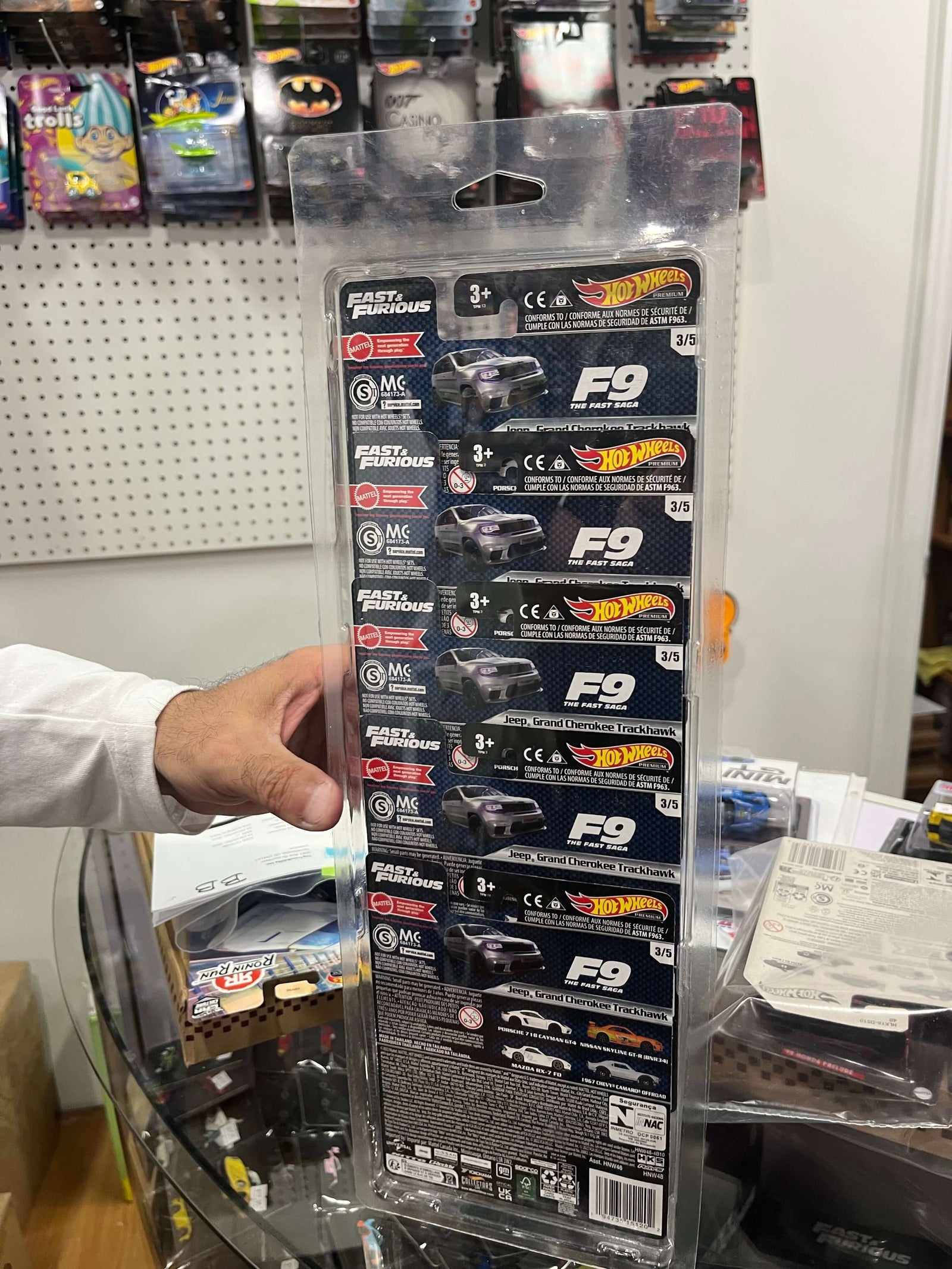 5 cars Premium Hot Wheels Blisters Protectors 5 Pack