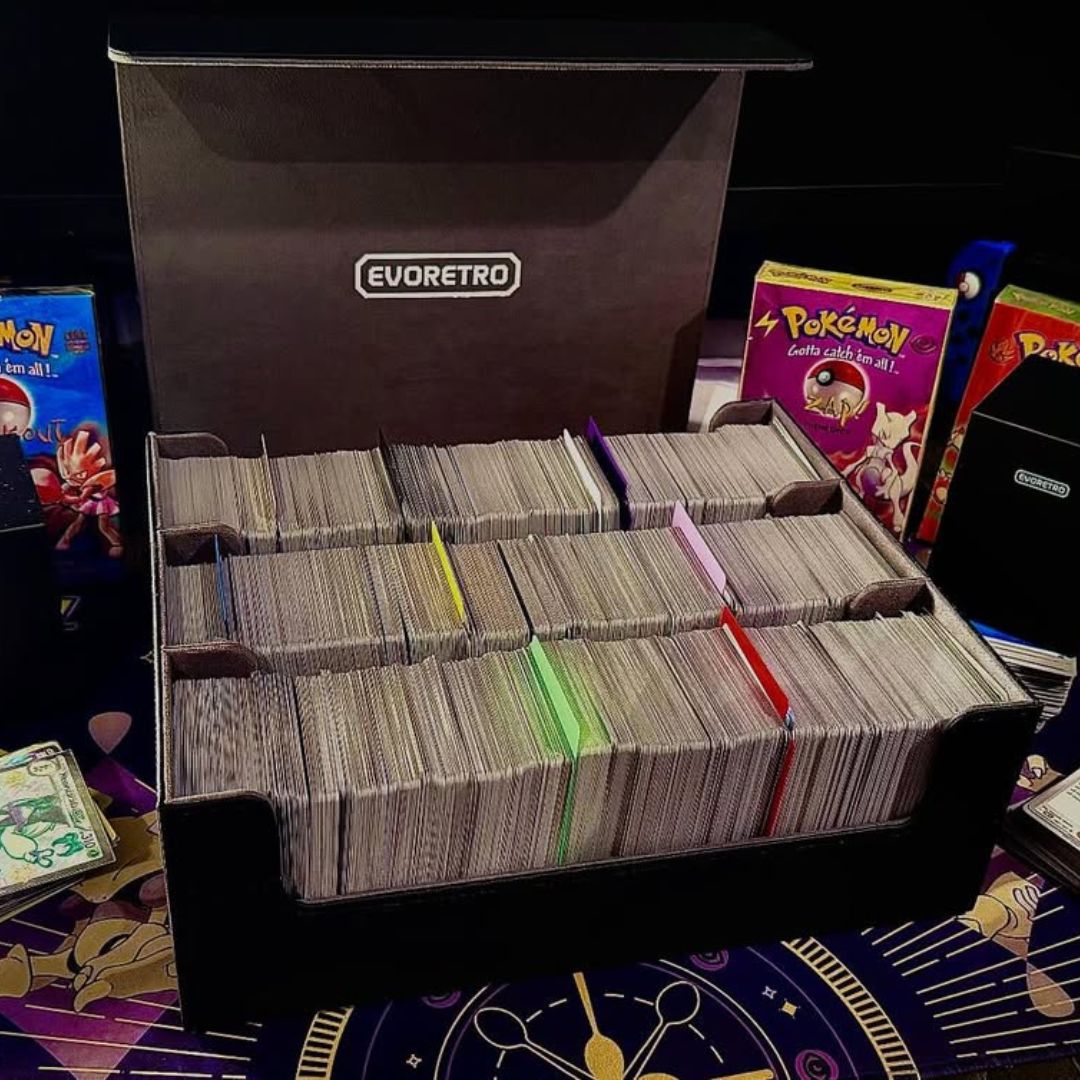 Protective box sleeve set for trading card and figure boxes – EVORETRO ards