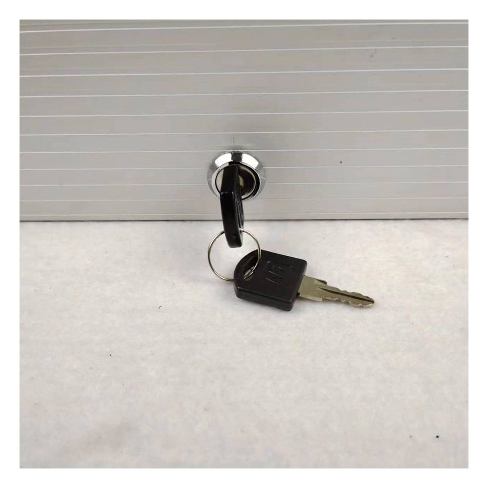 lockable aluminum display silver 