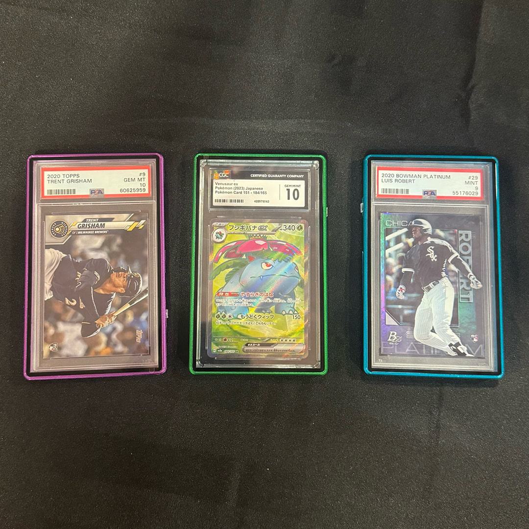 magnetic psa card case