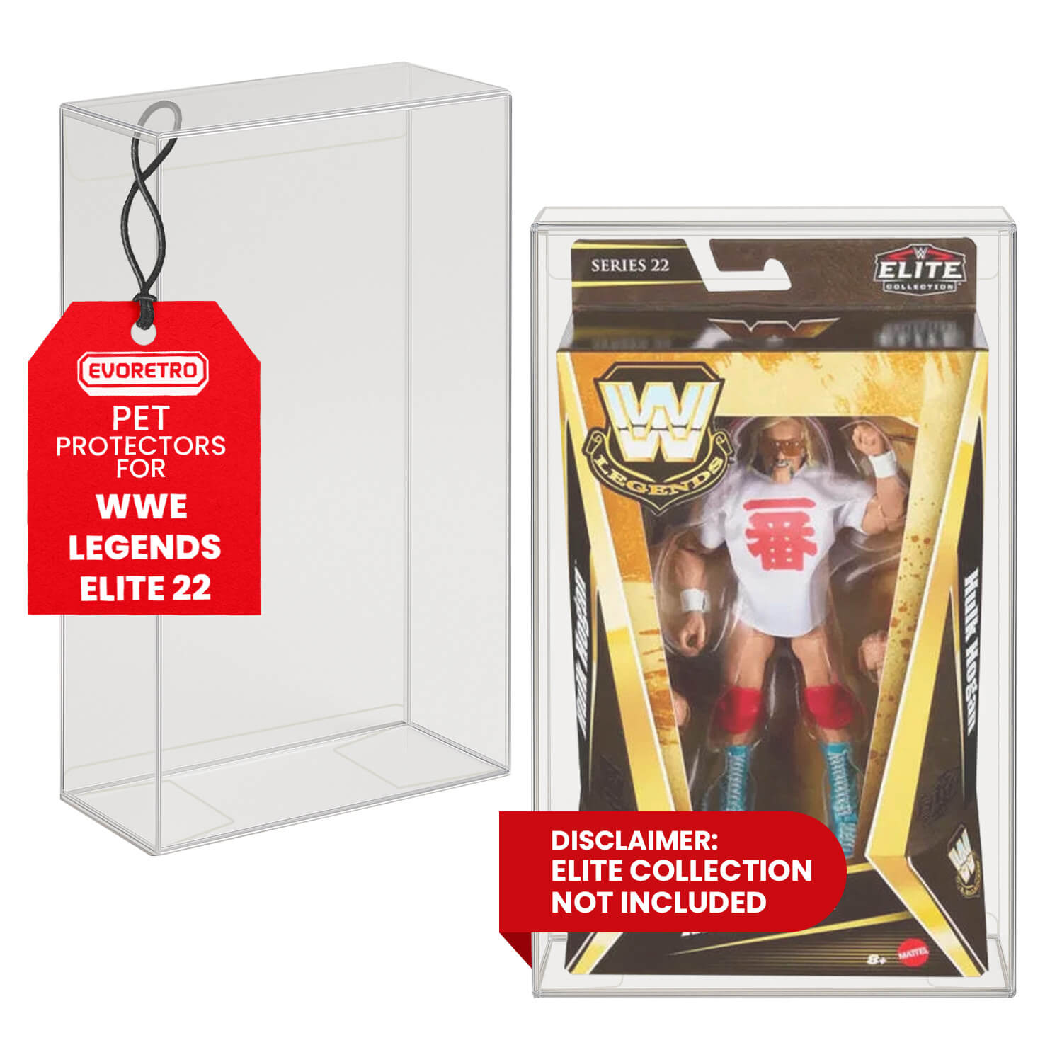 Mattel WWE Legends Series 22 PET Protectors (0.40 mm, 10-Pack)