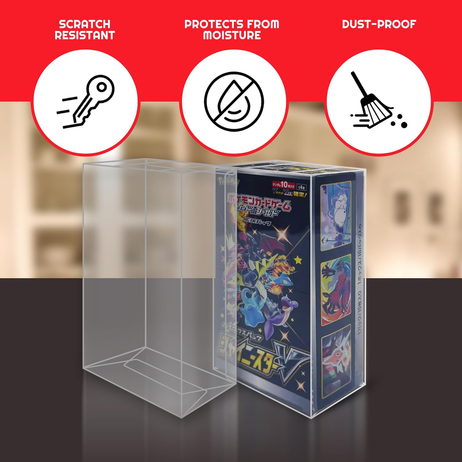 Protecteur de vitrine EVORETRO pour booster Pokémon japonais