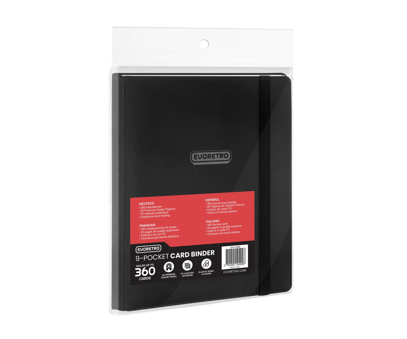 regular card binder 9 pocket with elastic