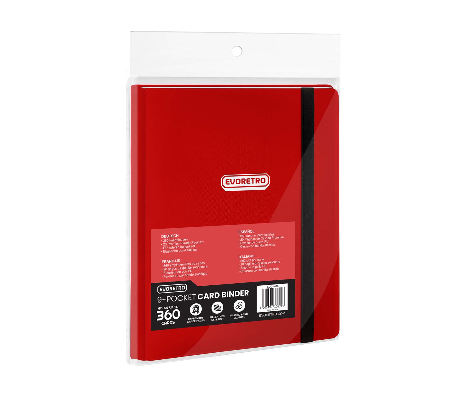 regular card binder 9 pocket with elastic