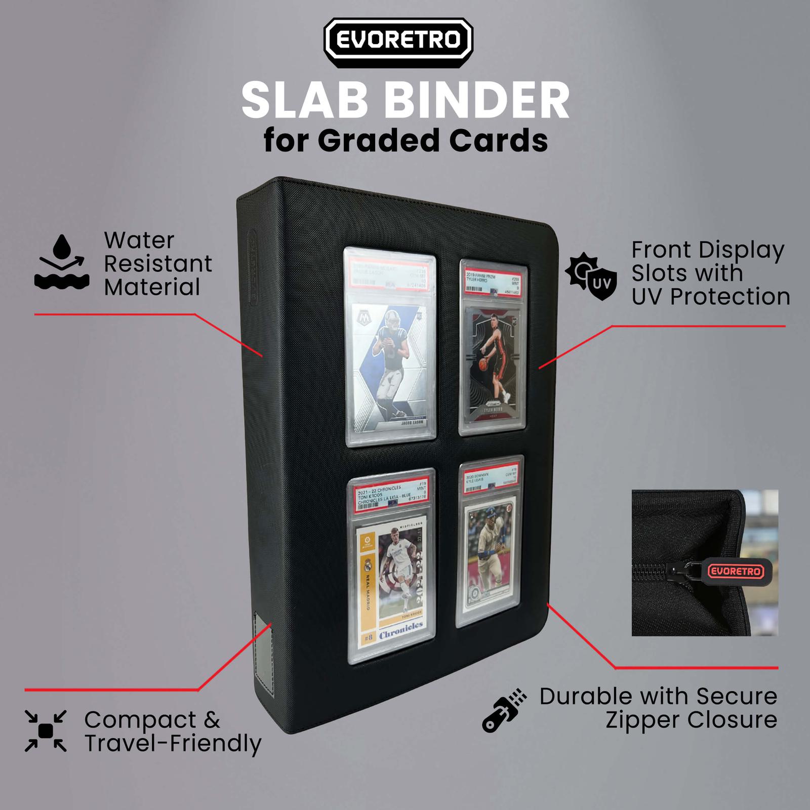 EVORETRO Slab Binder for Graded Cards Holds 36 Slabs EVORETRO Canada EVORETRO Slab Binder for Graded Cards Holds 36 Slabs EVORETRO Canada