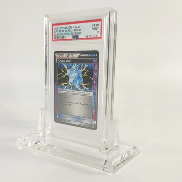 Pokemon PSA Graded Card Slab Holder (4mm) & Stand (10mm) - Acrylic Pro –  EVORETRO Canada