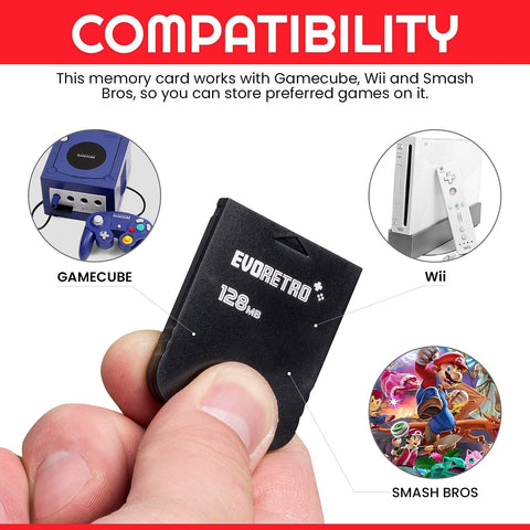 Nintendo Gamecube Memory Card - 128mb - EVORETRO Canada