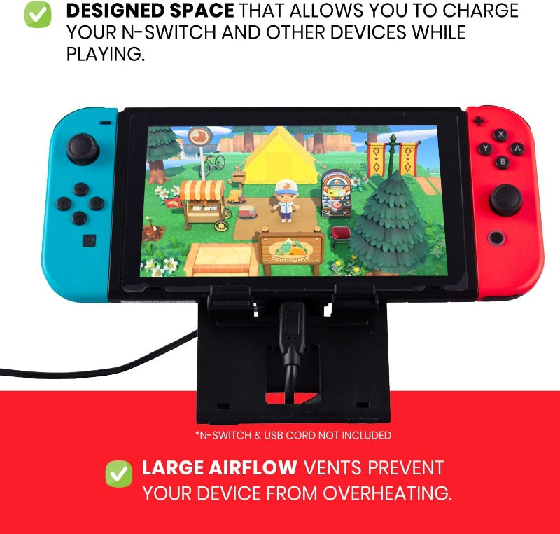 Evoretro Nintendo Switch Folding Stand In Black | EVORETRO Canada