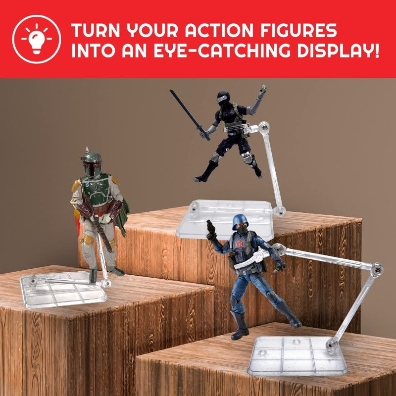 Star Wars & GI stand Joe Articulated Plastic Stands for 3.75 and 6 Inches Action Figure - EVORETRO Canada