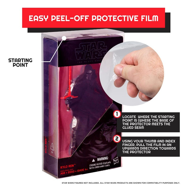 Star Wars Black Series 6’’ RED The Force Awakens - PET Protector - Pack of 10 - EVORETRO Canada