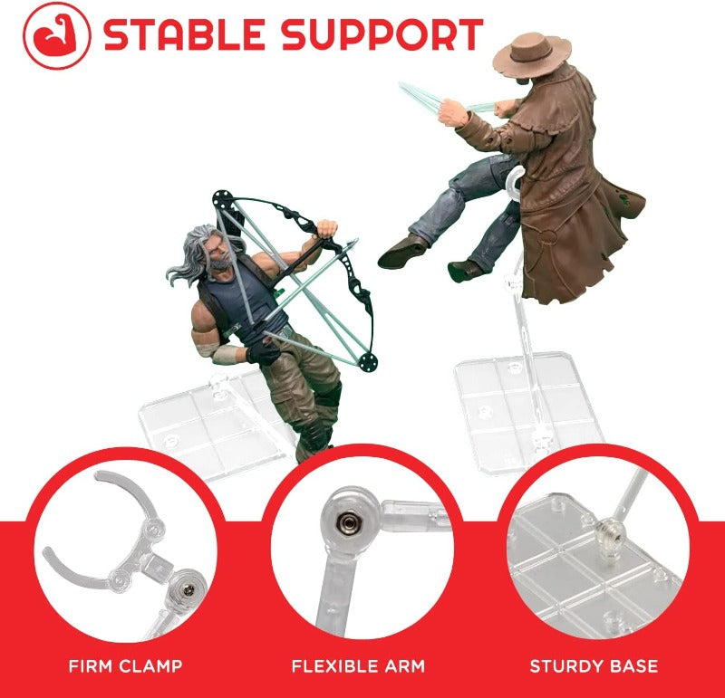 Star Wars & GI stand Joe Articulated Plastic Stands for 3.75 and 6 Inches Action Figure - EVORETRO Canada