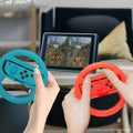 Nintendo Switch Steering Wheels - Pack of 4 (2 Black, Red, and Blue) - EVORETRO Canada