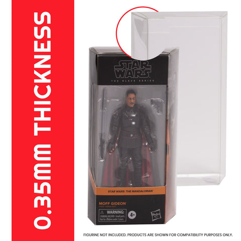 Action Figure Protective Case for Regular Star Wars Black Series with Angled Corners - PET 0.35MM - Pack of 10 - EVORETRO Canada