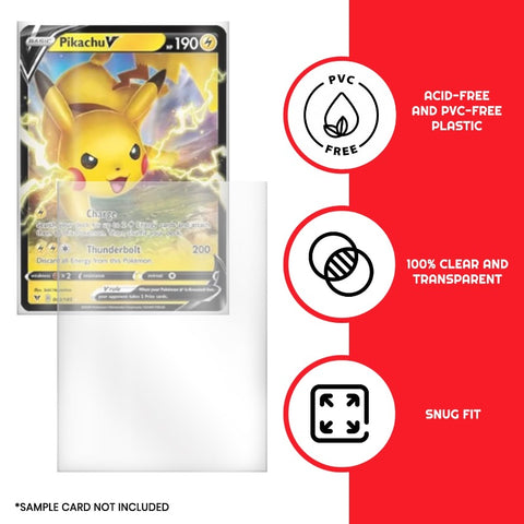 Protective Card Sleeves Perfect Fit for Pokemon Game and Trading Cards - EVORETRO Canada